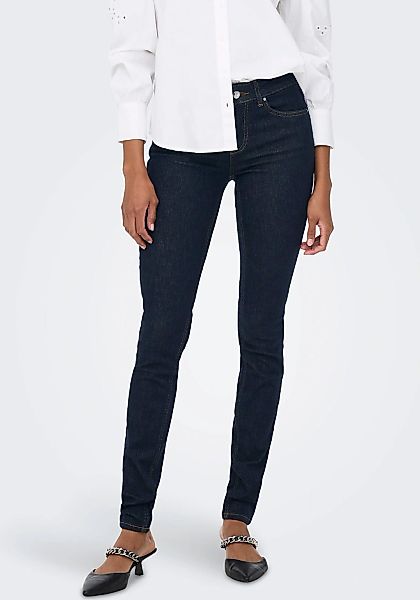 Only Damen Jeans ONLBLUSH MID SK REA023 - Skinny Fit - Blau - Dark Blue Den günstig online kaufen