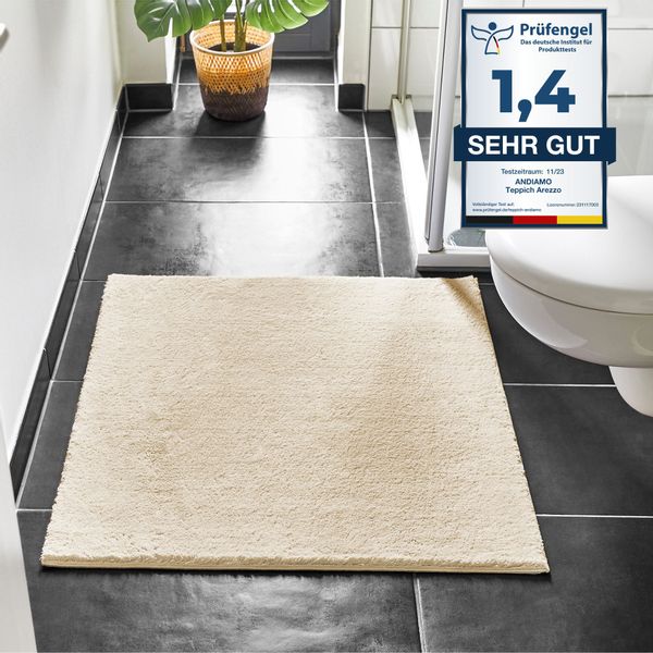 Andiamo Badematte "Arezzo" Höhe 16 mm rutschhemmend beschichtet fußbodenhei günstig online kaufen