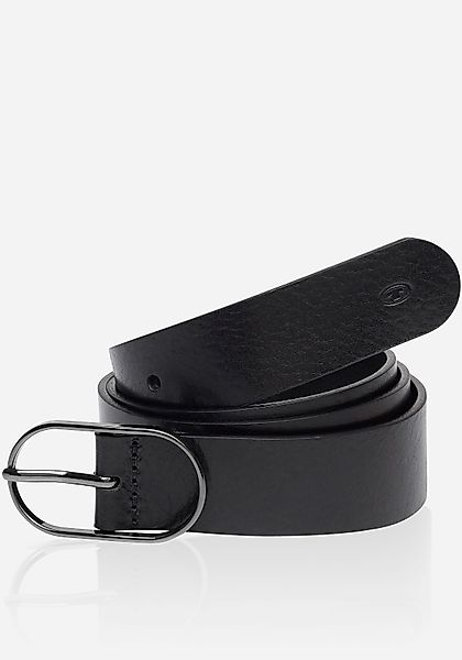 TOM TAILOR Ledergürtel TT-HOPE Logo-Blindprägung auf günstig online kaufen
