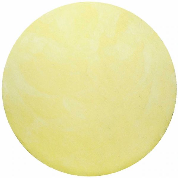 Homie Living Teppich »Pisa«, rund, 25 mm Höhe, Hochflor, Microfaser, uni, w günstig online kaufen