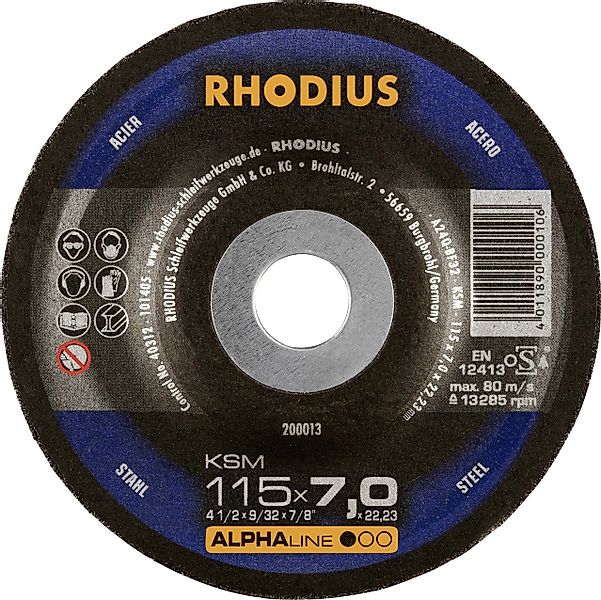 Rhodius Winkelschleifer Rhodius Schleifscheibe KSM Stahl günstig online kaufen