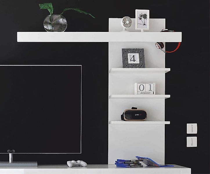 Home affaire Aufsatzregal "Carat, modernes Regal, Wandhalter mit Ablagefäch günstig online kaufen