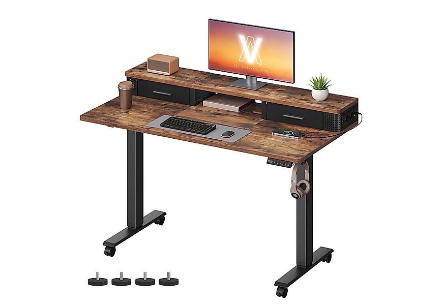 VASAGLE Schreibtisch Höhenverstellbarer elektrisch, stufenlos verstellbar, günstig online kaufen