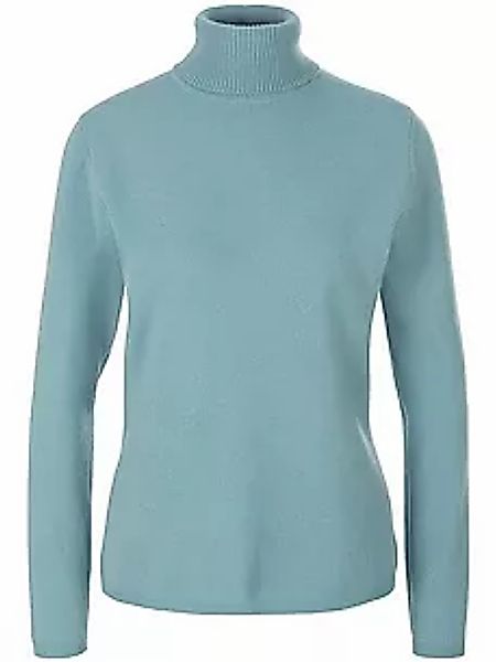 Rollkragen-Pullover aus Schurwolle und Kaschmir include türkis günstig online kaufen