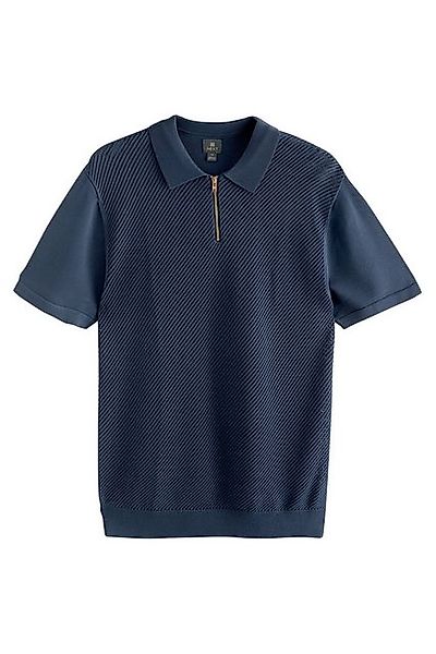 Next Poloshirt Poloshirt mit Mesh und Viertel-RV Regular Fit (1-tlg) günstig online kaufen