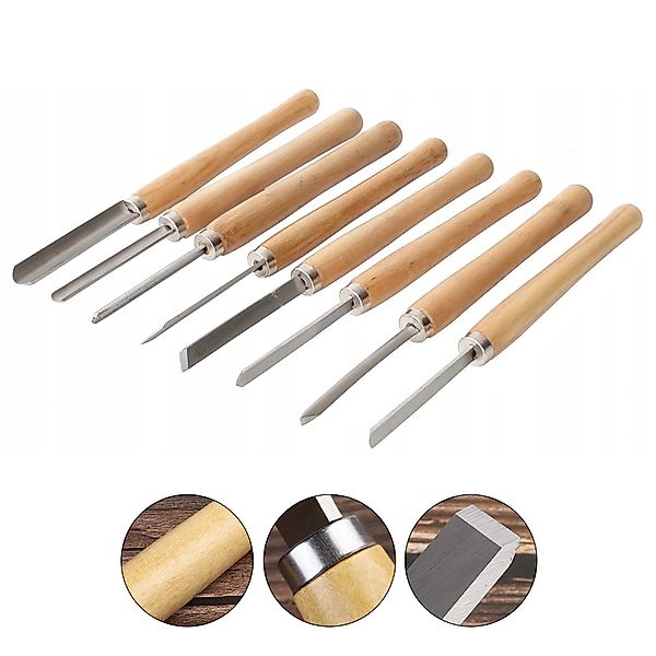 REDOM Drechselbank 8-teiliges Holzschnitzwerkzeug Set Kunsthandwerk günstig online kaufen