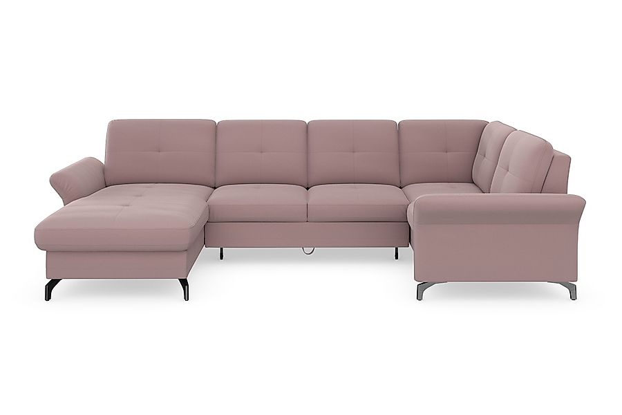 Home affaire Wohnlandschaft "Calando U-Form" wahlweise mit Bettfunktion, Be günstig online kaufen