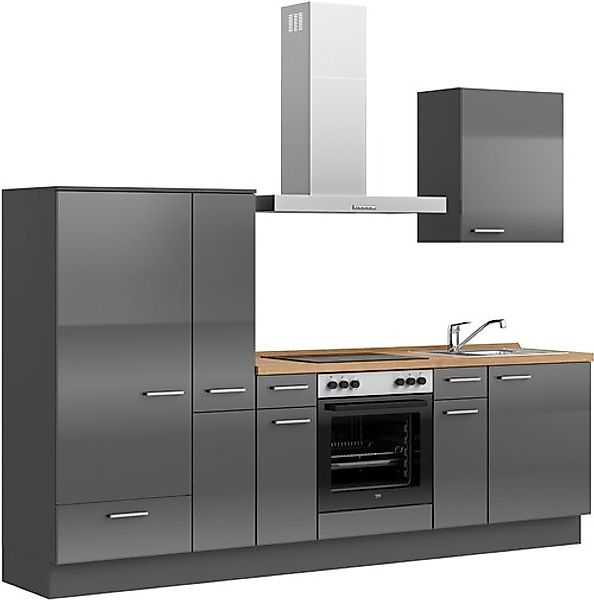 nobilia® Küchenzeile »"Flash I"« vormontiert, Ausrichtung wählbar, Breite 2 günstig online kaufen
