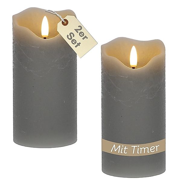 GarPet LED-Kerze 2er Set LED Echtwachskerzen günstig online kaufen