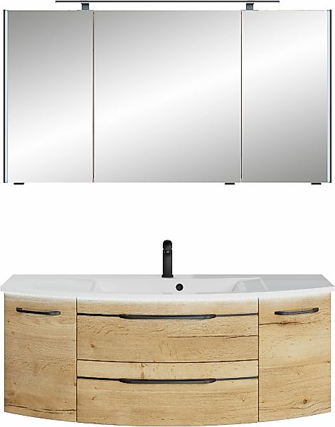 Saphir Badmöbel-Set "Serie 7045 2-teilig Mineralmarmor-Waschtisch mit LED-S günstig online kaufen