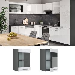 Vicco Glashängeschrank R-Line, Weiß Hochglanz/Anthrazit, 40 günstig online kaufen