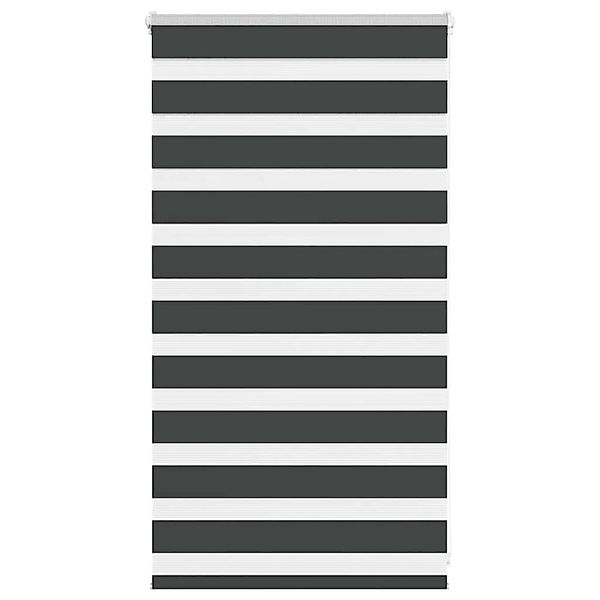 vidaXL Doppelrollo Schwarz 70x100 cm Stoffbreite 65,9 cm Polyester 4014203 günstig online kaufen