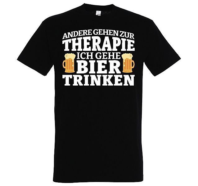 Youth Designz T-Shirt Bier Therapie Herren Shirt mit Lustigem Bier Spruch günstig online kaufen