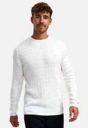 Kronstadt Strickpullover KSCable Feinstrickpullover mit Rundhalsausschnitt günstig online kaufen