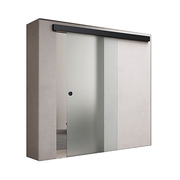 doporro Glasschiebetür Türen Schwarz Softclose-Automatik Schiebetür günstig online kaufen