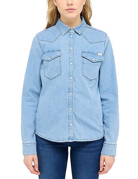 MUSTANG Hemdbluse Damen Style Cody Denim günstig online kaufen