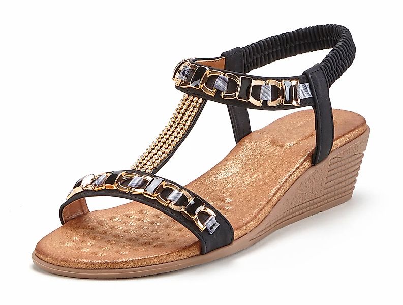Vivance Sandalette "Sommerschuh", Sandale, Sommerschuh mit Keilabsatz und e günstig online kaufen