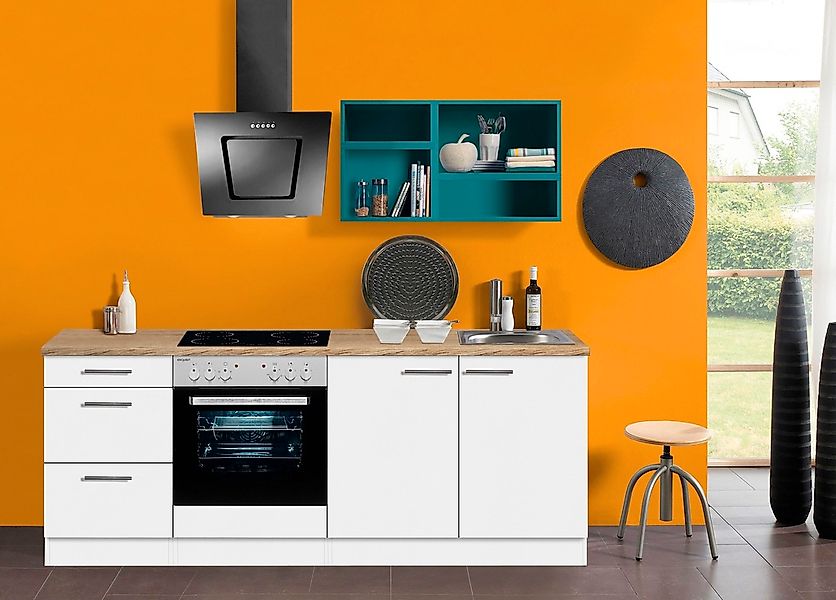 OPTIFIT Küchenzeile »Mini«, Breite 210 cm, wahlweise mit E-Geräten, mit Arb günstig online kaufen