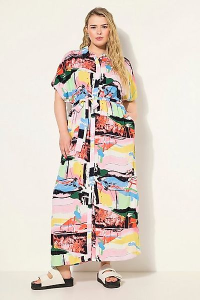 Studio Untold Hemdblusenkleid Hemdblusen-Maxikleid oversized Color-Print günstig online kaufen