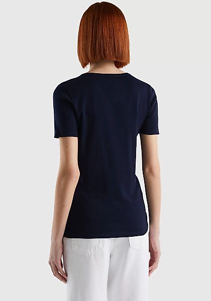United Colors of Benetton T-Shirt (1-tlg) mit glitzerndem Druck günstig online kaufen