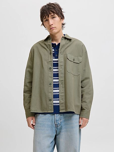 Jack & Jones Langarmhemd JJEDOVER OVERSHIRT günstig online kaufen