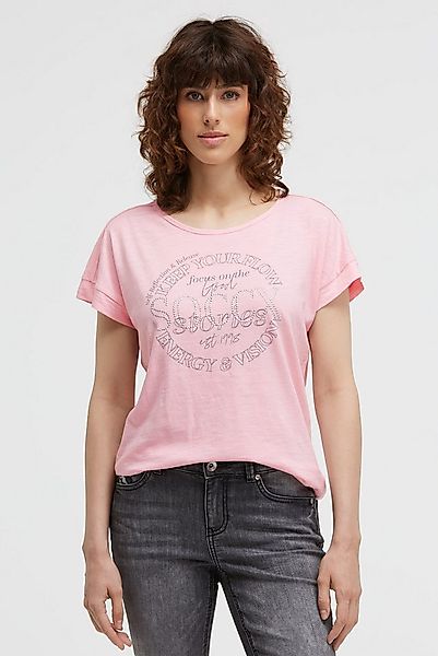 SOCCX Rundhalsshirt mit überschnittenen Schultern günstig online kaufen