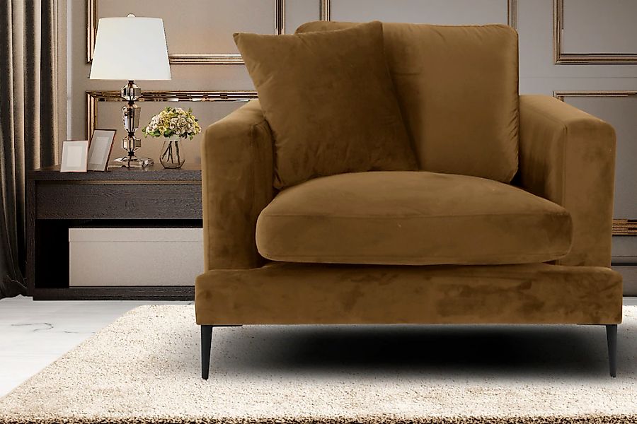 Leonique Sessel "Cozy Loungesessel, Designersessel, Maße B/T/H: 91/97/80 cm günstig online kaufen