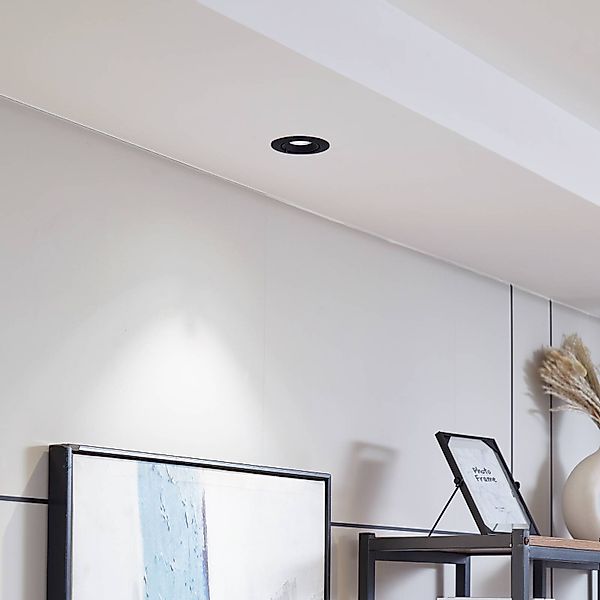 Arcchio Harcos LED-Downlight, schwarz, Ø 8 cm, 4.000K günstig online kaufen