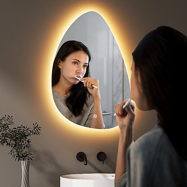 WDWRITTI Schminkspiegel mit beleuchtung wandmontage spiegel günstig online kaufen