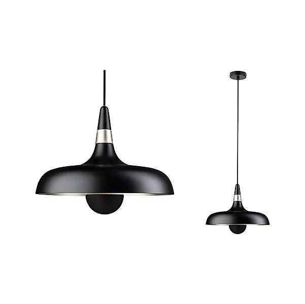 Paulmann "Pendelleuchte Juna E27 max. 20W Schwarz matt/Champagner dimmbar M günstig online kaufen
