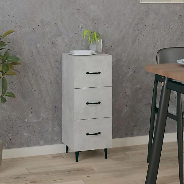 Vidaxl Sideboard Betongrau 34,5x34x90 Cm Holzwerkstoff günstig online kaufen