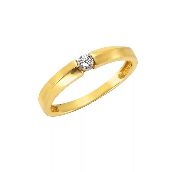 CELESTA Fingerring "375 Gold Zirkonia weiß" günstig online kaufen