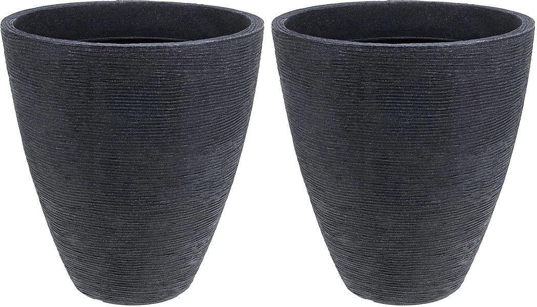 Koopman Blumentopf Anthrazit (2 St), 2er günstig online kaufen