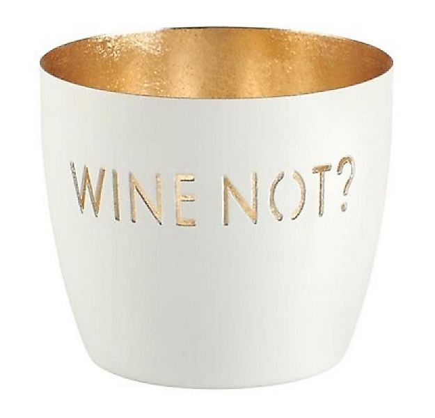 Giftcompany Windlicht Windlicht Madras Wine Not? Weiß/Gold günstig online kaufen