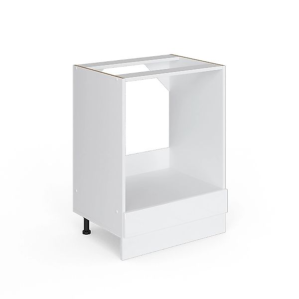 Vicco Herdumbauschrank R-Line Weiß Hochglanz/Weiß 60 cm ohne Arbeitsplatte günstig online kaufen