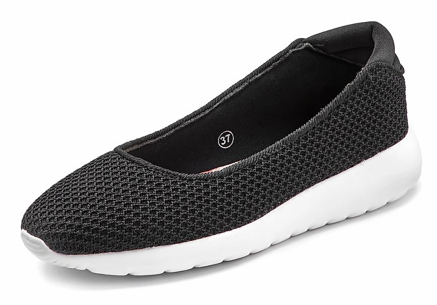 LASCANA Ballerina "Freizeitschuh, Slipper, Halbschuh,", zum Reinschlüpfen, günstig online kaufen