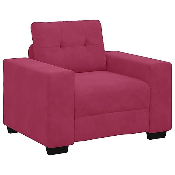 vidaXL Sofa Sessel Weinrot 59 cm Samt günstig online kaufen