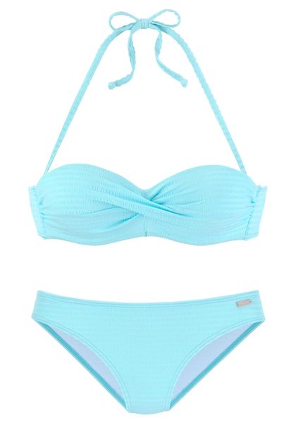 Venice Beach Bügel-Bandeau-Bikini aus edler Strukturware günstig online kaufen