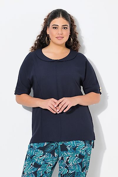 Ulla Popken Tunika Bluse Leinenoptik Oversized günstig online kaufen