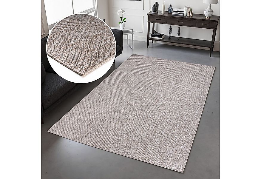 my home Teppich Elsa, In- und Outdoor geeignet, rechteckig, Höhe: 3 mm, Sis günstig online kaufen