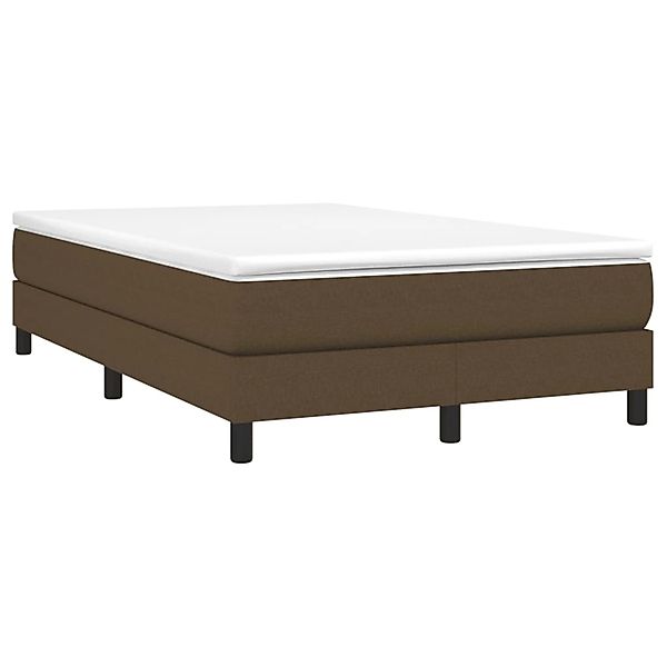 vidaXL Boxspringbett mit Matratze Dunkelbraun 120x190 cm Stoff 3269660 günstig online kaufen