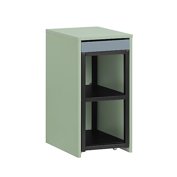 SoBuy Beistelltisch Satztisch Couchtisch mit Rollen Stapelbar Grün FBT145-G günstig online kaufen