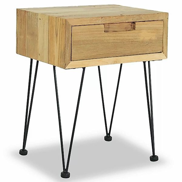 Nachttische 2 Stk. 40x30x50 Cm Teak Massivholz günstig online kaufen