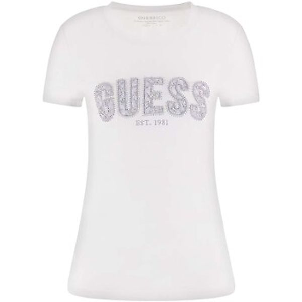 Guess  T-Shirts & Poloshirts Cn Ss Logo Lace Tee günstig online kaufen