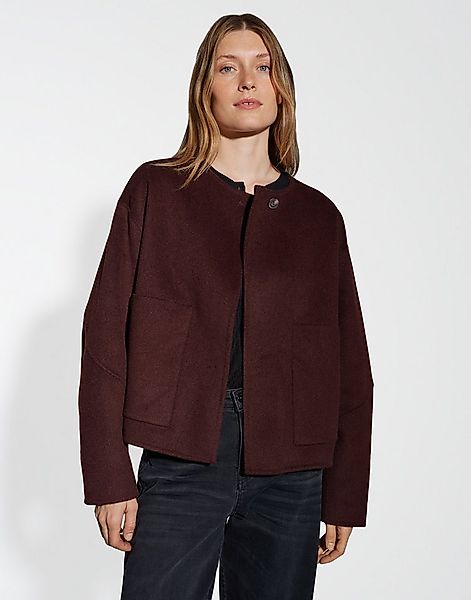 OPUS Kurzjacke HENRICA Boxy mit abnehmbarem Schal günstig online kaufen