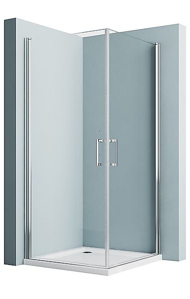 Hopibath Eckdusche Duschkabine 90x90 Eckeinstieg Pendeltür günstig online kaufen