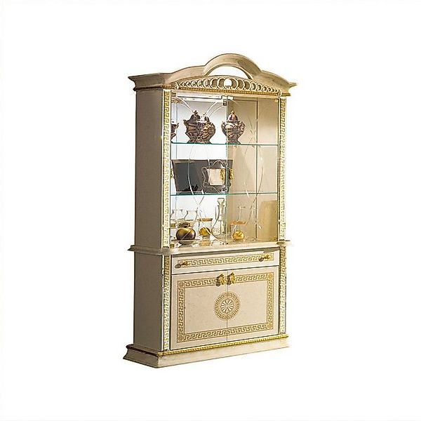 Interdesign24 Glasvitrine Venus (4-Türig, im Barock-Stil, mit Goldverzierun günstig online kaufen
