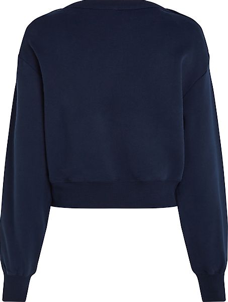 Tommy Hilfiger Curve Sweatshirt "CRV GOLD BTN BOAT-NK SWTSHRT", in Großen G günstig online kaufen