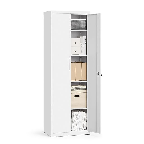 SONGMICS Aktenschrank Mehrzweckschrank, Stahl-Aufbewahrungsschrank, 5 Ebene günstig online kaufen