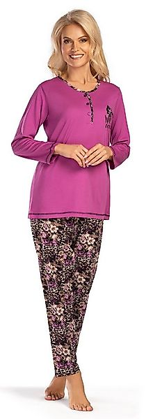 Consult-Tex Pyjama Damen Pyjama Schlafanzug Langarm (Spar-Set, 1 Set) Allov günstig online kaufen